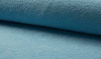 Double Sided Cotton TERRY TOWELLING Fabric Material - BLUE